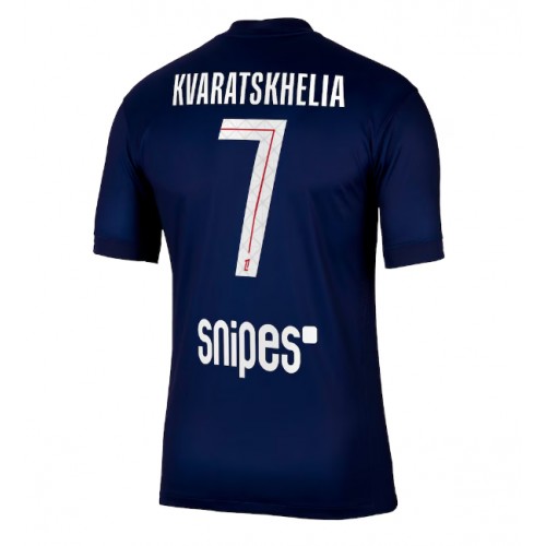 Paris Saint-Germain Khvicha Kvaratskhelia #7 Hemmatröja 2025-26 Kortärmad Paris Saint-Germain Khvicha Kvaratskhelia #7 Hemmatröja 2025-26 Kortärmad